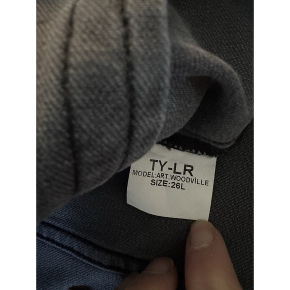 TY-LR Denim Jacket. Grey Was Size 26 Large - Picture 7 of 7